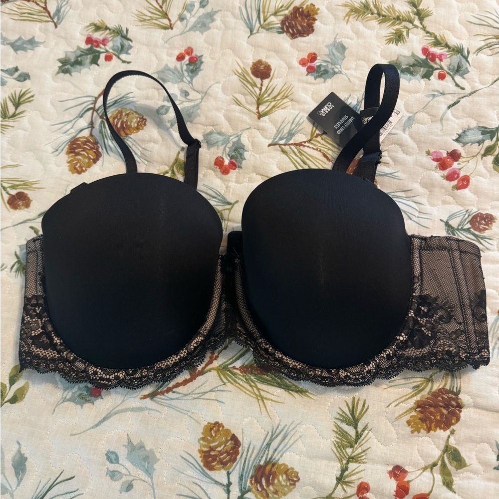 Torrid Black Lace Trim Bra